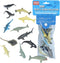 Wild Republic Mini Whale & Shark Polybag - Kids Gifts, Educational Aquatic Toys, 10 Pieces in Reusable Bag