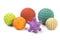 Miniland 6 Sensory Balls - Natural Rubber Teething Toys for Babies to Toddlers Age 4, Multi-Sensory Stimulation