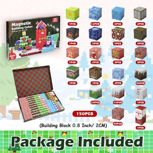 Blocks-150PCS 3+, Magnetic Magnetic Building Blocks, Magnetic Blocks STEM Toddler Kids Toys, Construction Toys for Kids