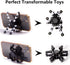 2 Transformable Fidget Spinners Pcs for Kids and Adults White Black Stress Relief Sensory Toys for Boys and Girls Kids