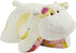 Pillow Pets Sweet Scented Banana Cow Stuffed Animal Plush Toy - White, Soft and Cuddly for All Ages