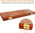 Set 3 9 2 15.5 4.9 1.2 Sets Cribbage Board Game Tracks, Plusvivo Solid Oak Wood Cribbage Boards Unique with Metal Pegs