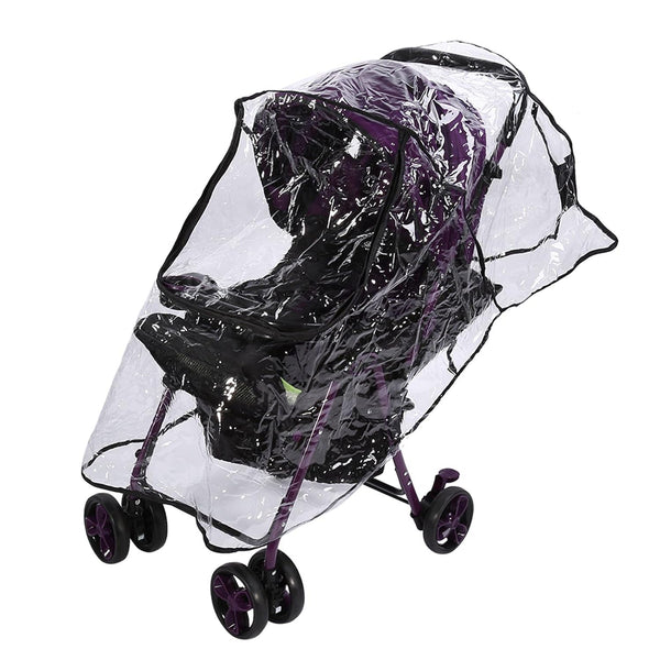 GOTOTOP Baby Stroller Cover, PVC Universal Waterproof Rain Cover, Dust Wind Shield Pram Accessory (21.7 x 29.5 x