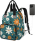 Shoblo Retro Daisy Flowers Diaper Bag Backpack for Travel, Waterproof Diaper Bag with