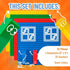 Strictly Briks Compatible with Lego Classic Stackable Baseplates, 4 Base Plates & 30 Stackers, Red, Green, Blue &