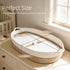 Baby Changing Basket with Diaper Changing Pad, Breathable & Waterproof Dual-Cover Foldable Portable Travel Cotton Rope