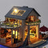 DIY Miniature Dollhouse Kit - Tiny House with Furniture and Dust Proof, 1:24 Scale Beachside Bungalow