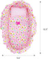 Cozy 18" June Garden Dream Doll Bassinet - Baby Doll Portable Carrier - Fits for American Girl Dolls up to - Soft