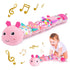 Sumobaby Infant Musical Stuffed Animal - Soft Toys with Multi-Sensory Crinkle, Rattle, Textures for Tummy Time, Pink