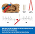 20 FT Tug of War Rope for Kids - Soft Natural Jute Fiber with Red Flag for Outdoor Games, Birthday Party, Team