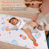 3 Pack 22" 27.5" Baby Portable Changing Pad Waterproof Diaper Changing Mat Travel Washable Mattress Pad Reusable Under