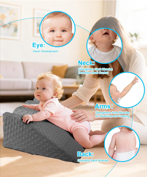 Tummy Nursing Reflux Prop for Infant,Baby Colic & Gas Relief,Memory Foam Nursery Support for Newborns Washable