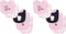 Hudson Baby Unisex Baby Cotton Terry Bib and Burp Cloth Set, Cupcake,
