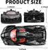 RZAPE 1/24 3-12Black Spray Project EVO Toy Cars Diecast Cars Metal Car Carros De Coleccion,Model Car Kits for Adults