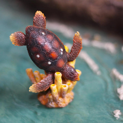 Gemini&Genius Sea Turtle Toys for Kids - Realistic Sea Turtle Figurine Toy - Under The Sea Life Educational Gifts and
