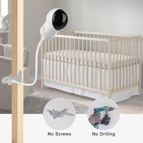 VIKOBESS Baby Monitor Mount, Flexible Camera Holder for Eufy Spaceview, Spaceview Pro, Spaceview S, Also Compatible