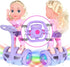 Set 360 Doll with Remote Control Toy Electric Scooter for Kids with LED Lights Music and Rotation