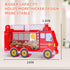 Handcrafted Wooden Fire Truck Coin Bank for Kids - Perfect Toddler Gift