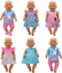 6 Pack Doll Clothes for 13-16 inch Baby Dolls, Dress for 13-16 inches Dolls, Compatible with Toy JC, Toy Manhattan, Toy Doug Melissa
