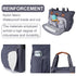 16 Inch 3 FHELAD Diaper Bag Tote, with Laptop Compartment and cooler Pocket Ideal for Boy (Dark Gray)