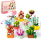 Sawaruita 10 Pack Succulent Mini Plant Building Blocks Set for Adults -