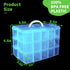 Stackable Storage Box for Lego with 30 Compartments - Organizer for Barbie Dolls and Toy Bins