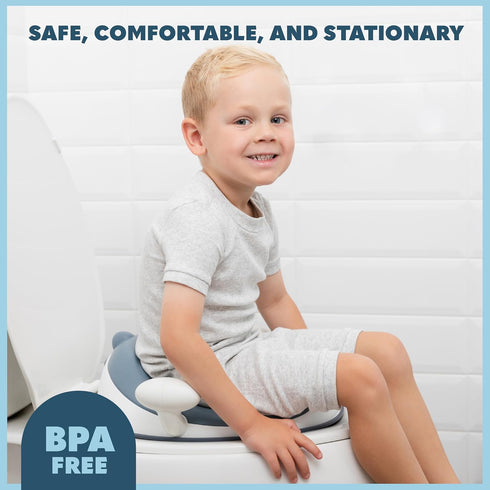 Todays Kids Anti-Slip Baby Training Toilet Seat for Toddlers - Comfortable & Soft Cushion, Secure Grip Handles - Splash