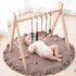 Simgoing 5-Piece Set Baby Gym Hanging Toy - Wooden Felt Sensory Play for Nursery
