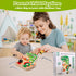 8 2 3 4 5, Liangding Montessori Screw Board Toy Dinosaur for Kids, Wooden Fine Motor Skills Busy Board with Screws