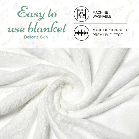 Bohemian Floral Baby Growth Blanket for Boys - Monthly Milestone Photography Prop
