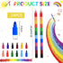 24 Pieces Stacking Crayons Buildable Crayons,Colorful Stackable Crayons Rainbow Crayons,Stackable Colored Pencils Crayon Party Favors for Kids Writing,Drawing,Coloring,Office School Supplies,12 Colors by Ocbewua