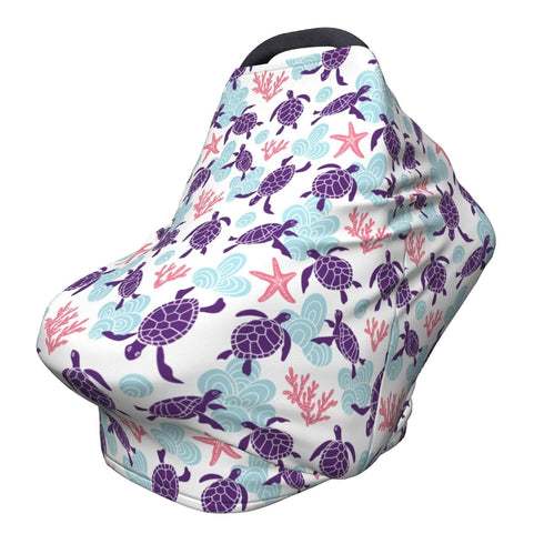 Sanghing Sea Turtle Ocean Coastal Baby Stuff Car Seat Cover,Nursing Cover for Mom