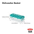 Teal OXO Tot Dishwasher Basket for Baby Bottle Parts & Accessories