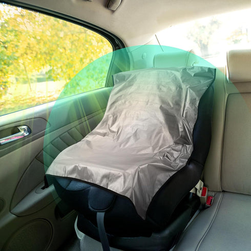2 BBTO Pcs Car Seat Sun Shade Cover Car Seat Cooler Toddler Cover Heat Protector Reflective Baby Keep Baby Cool