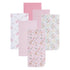 12 Pack EVERYDAY KIDS Burp Cloths for Baby Girl; Newborn Essential with - Large Absorbent Cotton Flannel Pink Burping