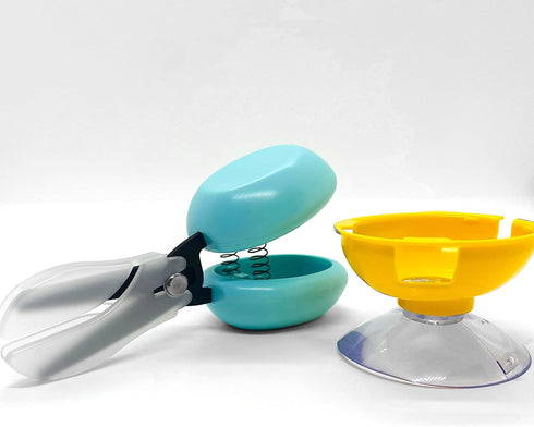 HARAC Tabletop Mounted Adaptive Scissors - Safe Scissors for Kids, Seniors, and Special Needs, Made in Japan