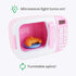 Boley Pink Microwave Playset - 11 Pc Light & Sound Pretend Play Kitchen Toys Set for Kids Ages 3+