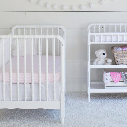 100% 2 Pack Universal Fit Crib Sheets - Natural Soft Jersey Knit Cotton for Standard Crib and Toddler Mattress - (Pink