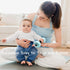 June Garden 6" My First Dumbbell Plush Baby Rattle Toy - Safe Soft Barbell for Infants Boys and Girls