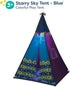 B. toys Starry Sky Tent - Blue Indoor & Outdoor Play Tent for Kids, Pretend Play with Built-in Light, 3 Years +