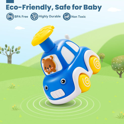 1-3, 6 Pack 1 2 12-18 TooyBing Press and Go Car Toys for Toddlers Animal Baby Car Toys for Year Old Boy, Push Go