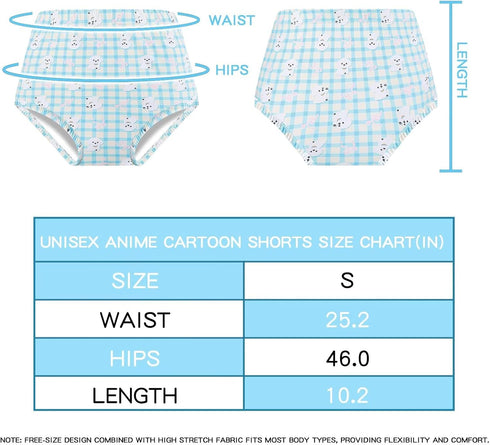 Landofgenie Diaper Cover for Adults Cute Puppy Printed Reusable Washable Elasticated Waistband Adult Diaper Cover Blue