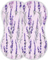 Bulletgxll Set 4, Lavender Bouquet Unisex Baby Burp Cloths of Soft Absorbent Organic Cotton Muslin Burping Cloths