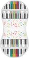 YYZZH Colorful Piano Keyboard Music Note Muslin Burp Cloths for Baby 1 Pack