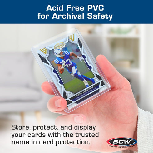 BCW 59 PT Thick Card Top Loaders | Protective Toploaders for Trading Cards Up to 59PT | 1 Pack
