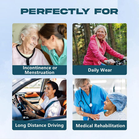 LFDAVP Adult Diaper Covers Waterproof, Reusable Plastic Rubber Pants for Incontinence, Leak Proof Protective Underwear