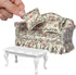 Set 1/12 iLAND Dollhouse Furniture of Miniature Couch with Coffee Table the Beautiful Doll House Furniture fit scale