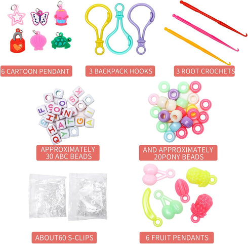 24 6+ XKDOUS Colors Rubber Band Bracelet Kit, Bracelet Making Kit for Art and Craft, Rubberband Bracelets kit for Kids