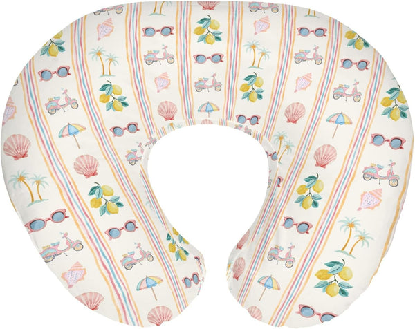 Boho Summer Beach Baby Nursing Pillow Covers for Girl Retro Lemon Palm