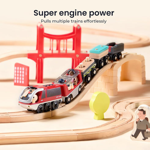 Set 3 4 5 Tiny Land Battery Operated Action Locomotive Train - Powerful Engine Bullet Train Compatible with Major Brand